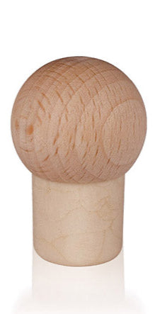 Testa legno sfera
